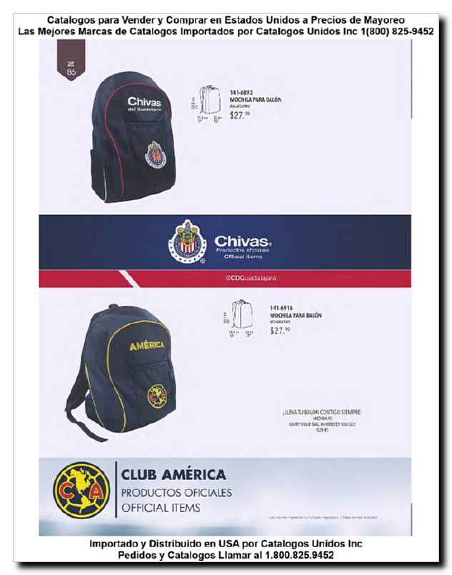 Llamanos al 1(800) 825-9452<br>Catalogos USA<br>(86 of 129)