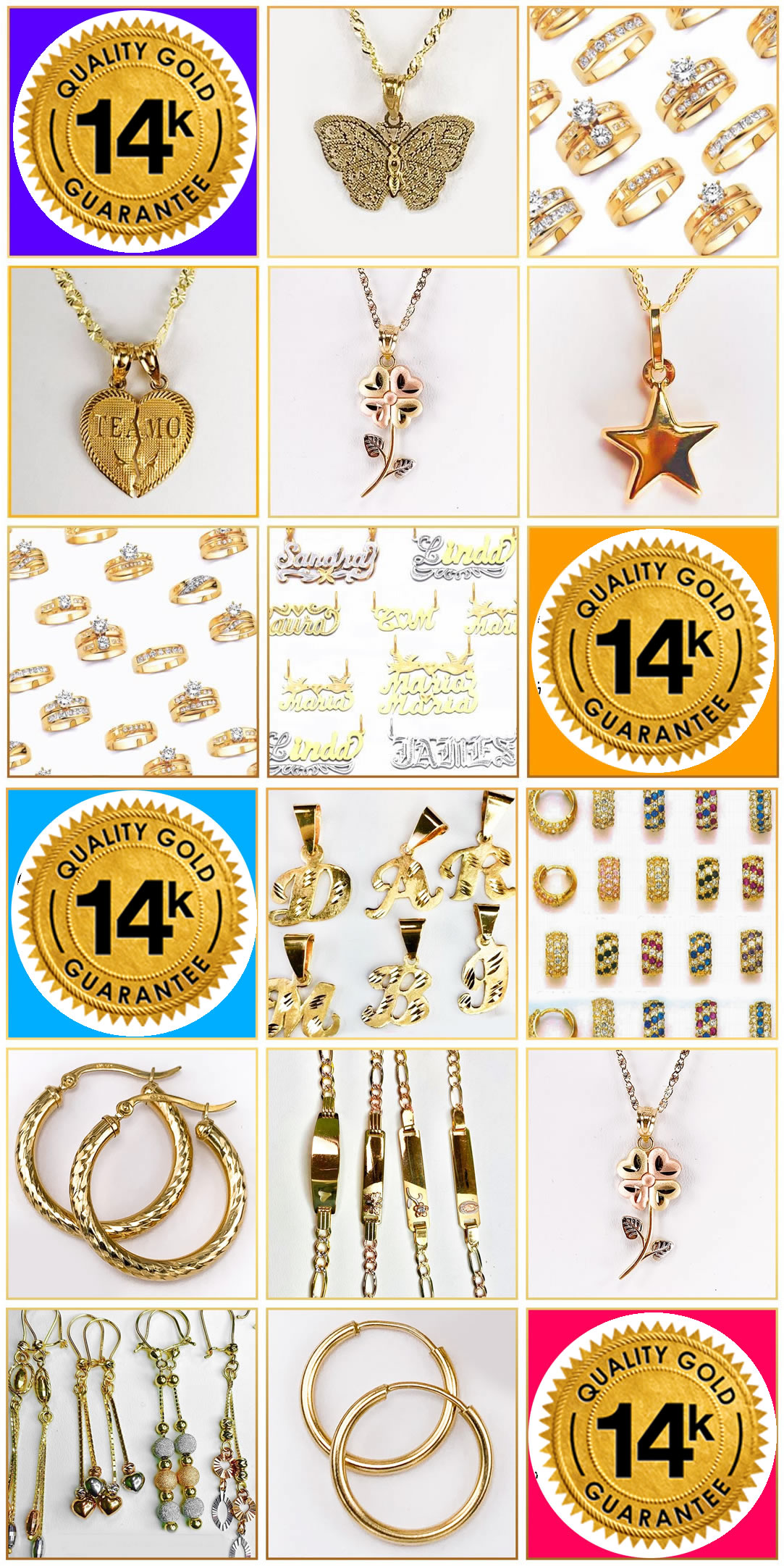 Oro 14 Kilates para vender por Catalogo Oro 14 Kilates para vender por Catalogo