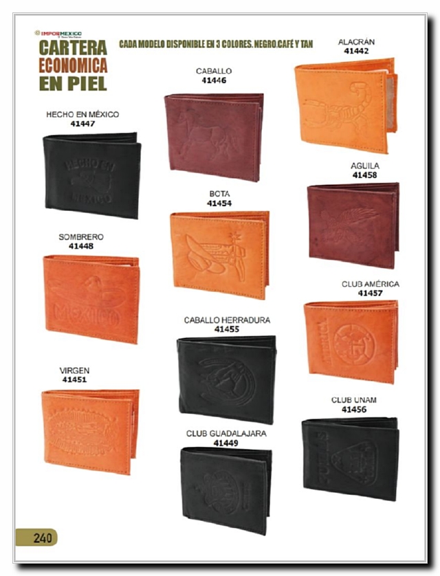 Llamanos al 1(800) 825-9452<br>Catalogos USA<br>(240 of 260)