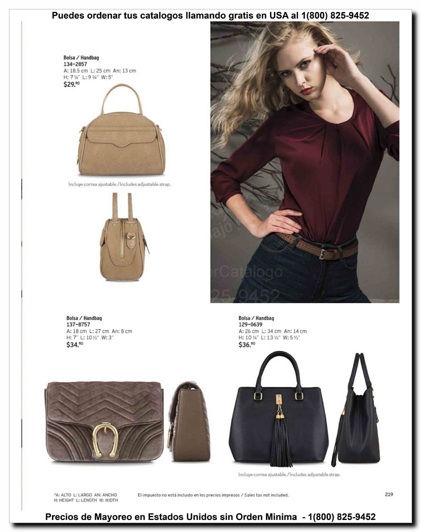 Llamanos al 1(800) 825-9452<br>Catalogos USA<br>(2 of 47)