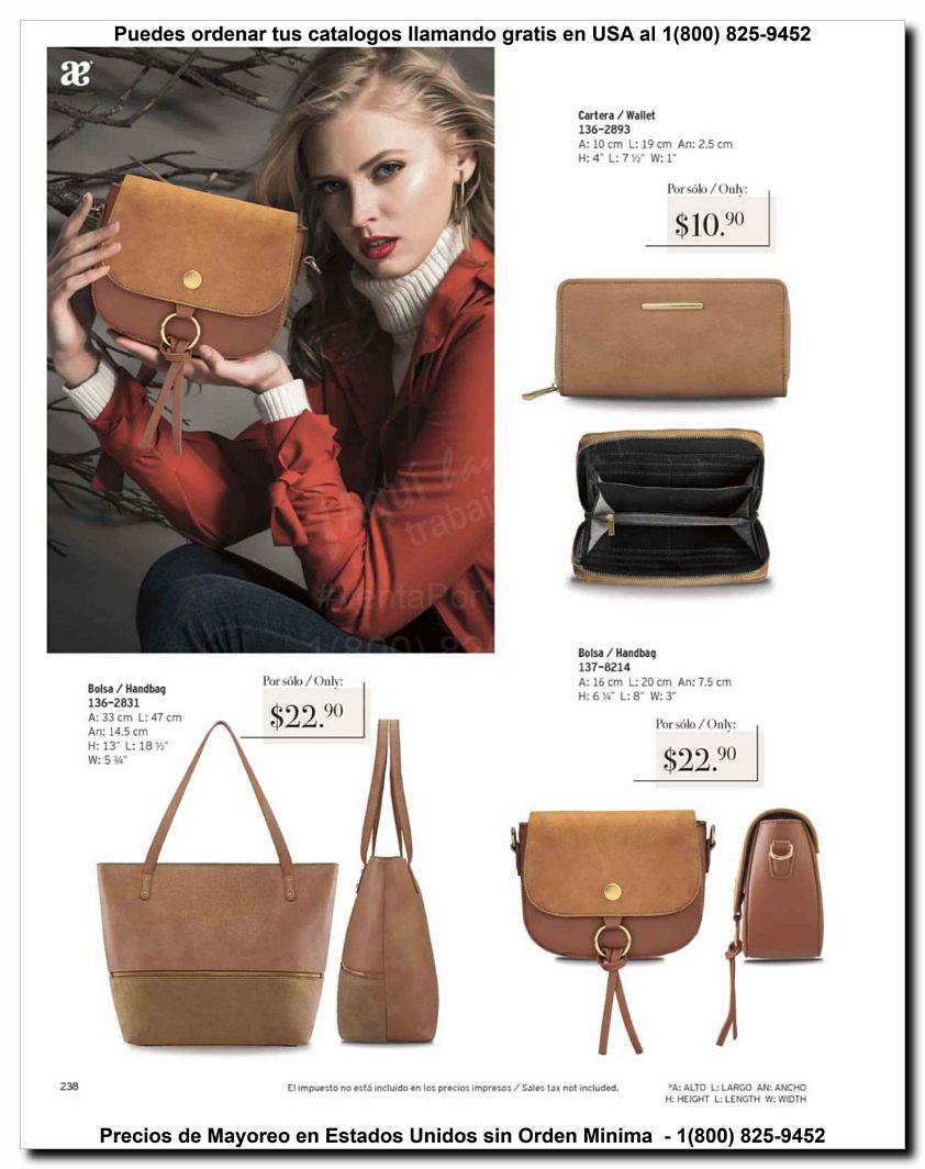 Llamanos al 1(800) 825-9452<br>Catalogos USA<br>(21 of 47)