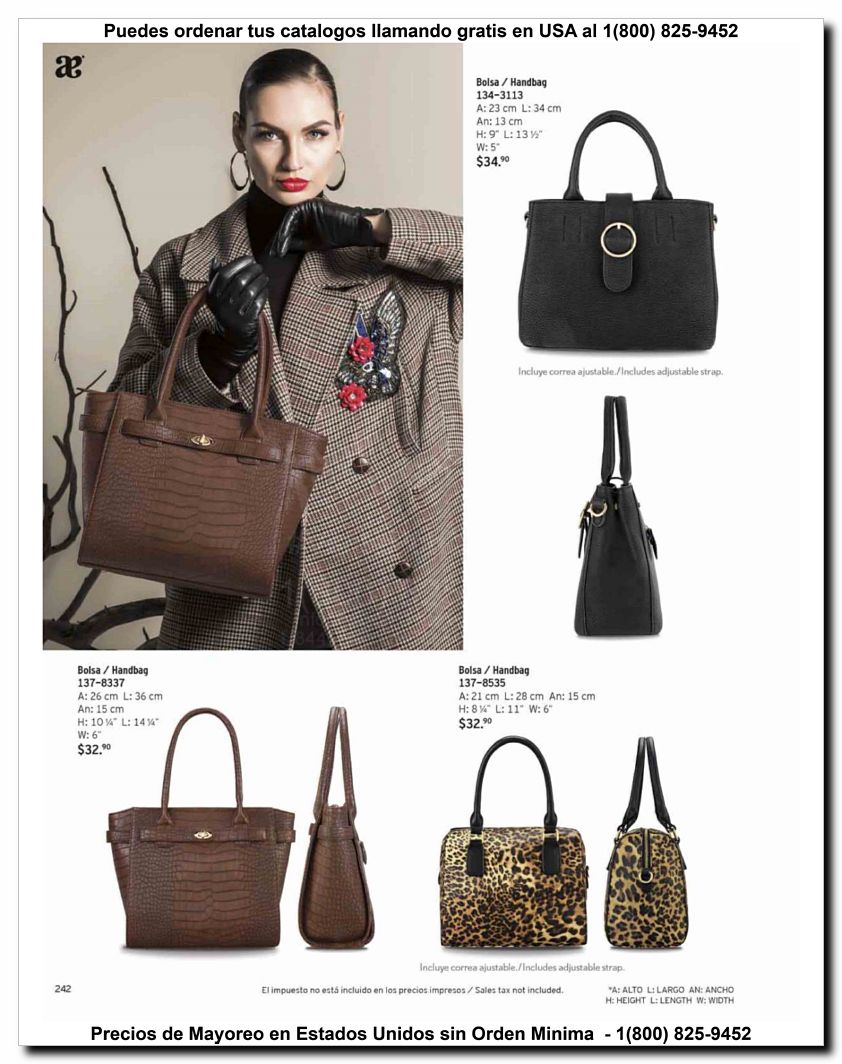 Llamanos al 1(800) 825-9452<br>Catalogos USA<br>(25 of 47)