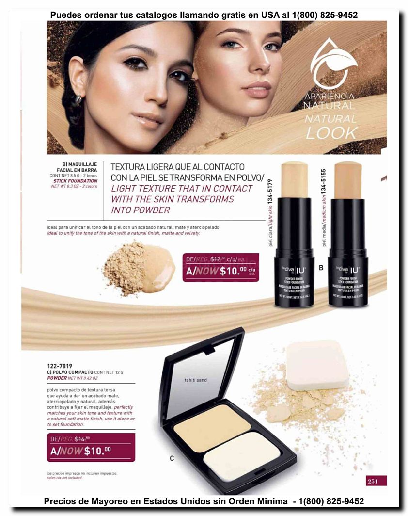 Llamanos al 1(800) 825-9452<br>Catalogos USA<br>(34 of 47)