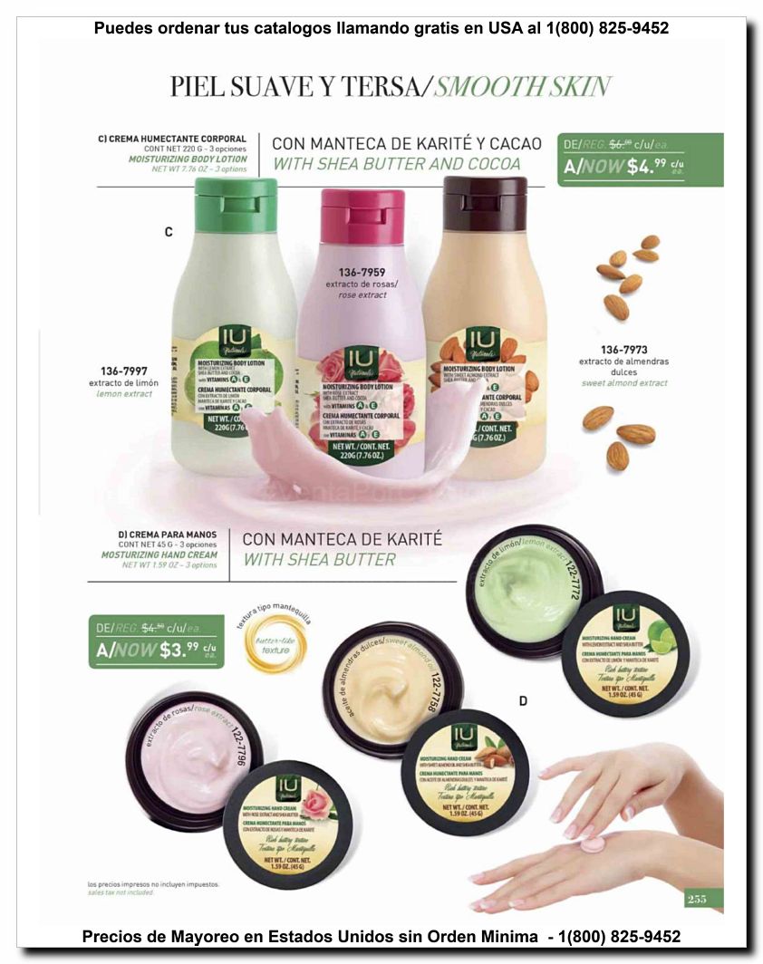 Llamanos al 1(800) 825-9452<br>Catalogos USA<br>(38 of 47)