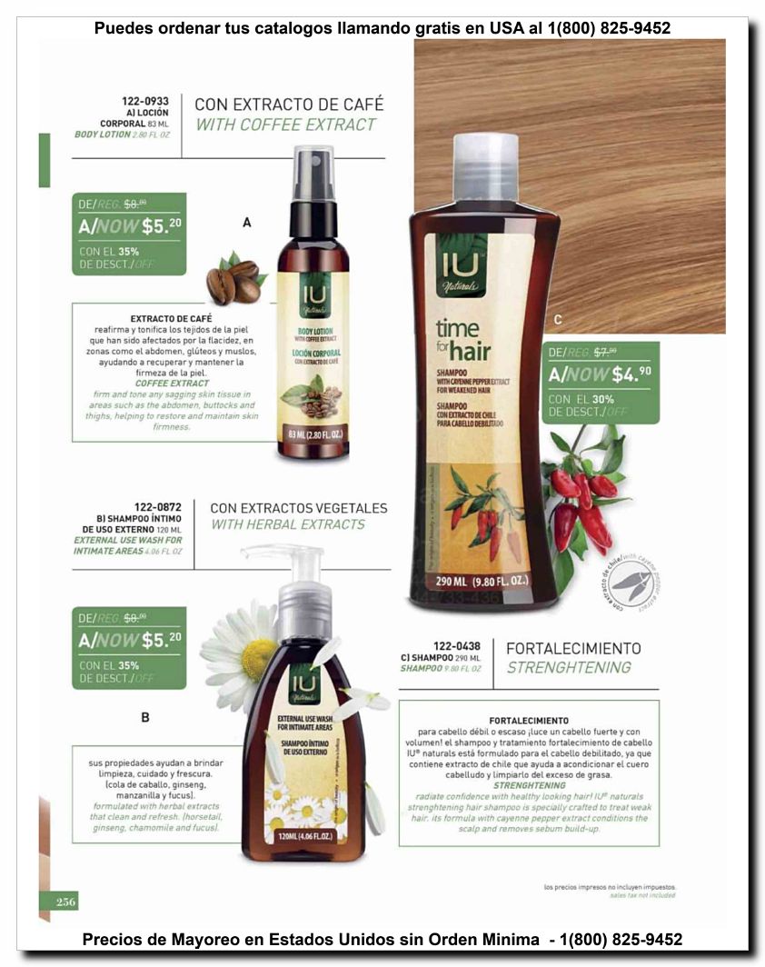 Llamanos al 1(800) 825-9452<br>Catalogos USA<br>(39 of 47)