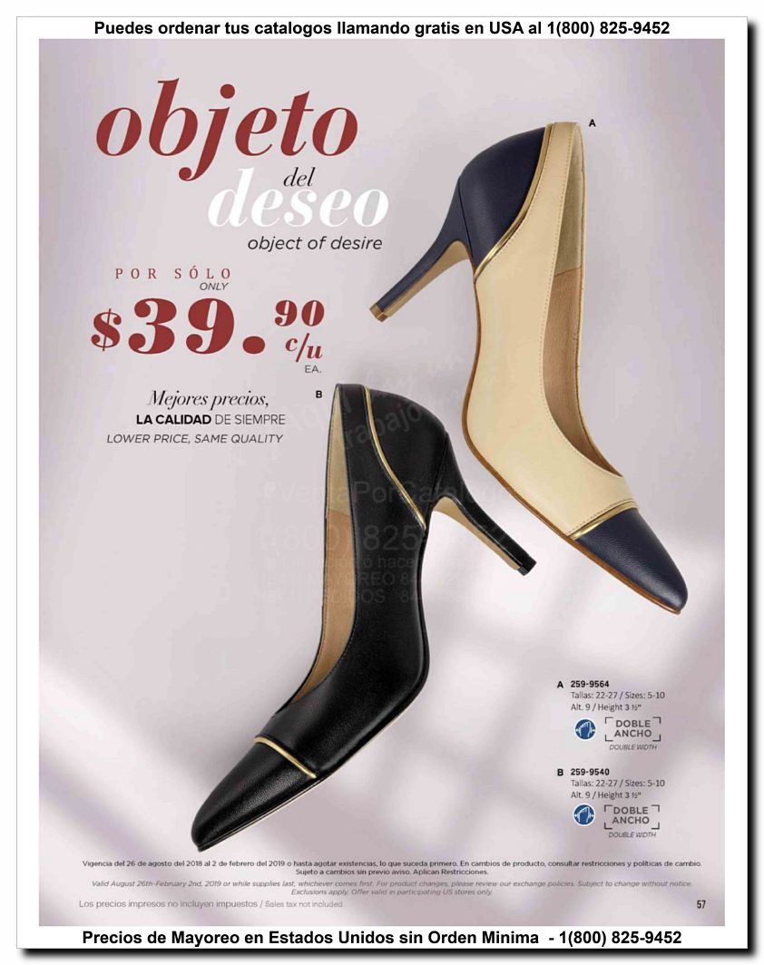Llamanos al 1(800) 825-9452<br>Catalogos USA<br>(57 of 59)