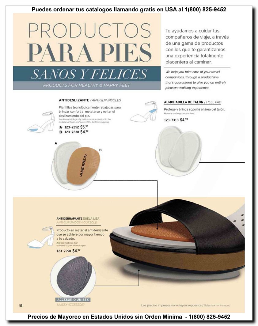 Llamanos al 1(800) 825-9452<br>Catalogos USA<br>(58 of 59)