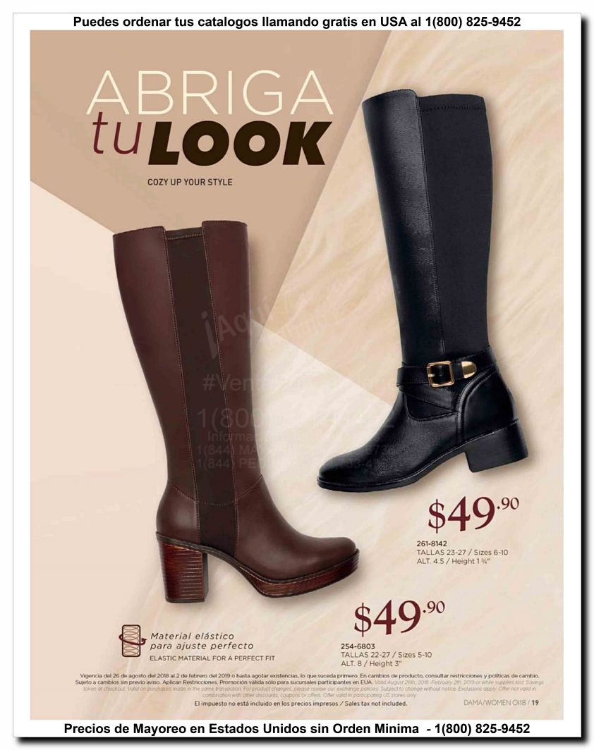 Llamanos al 1(800) 825-9452<br>Catalogos USA<br>(19 of 187)