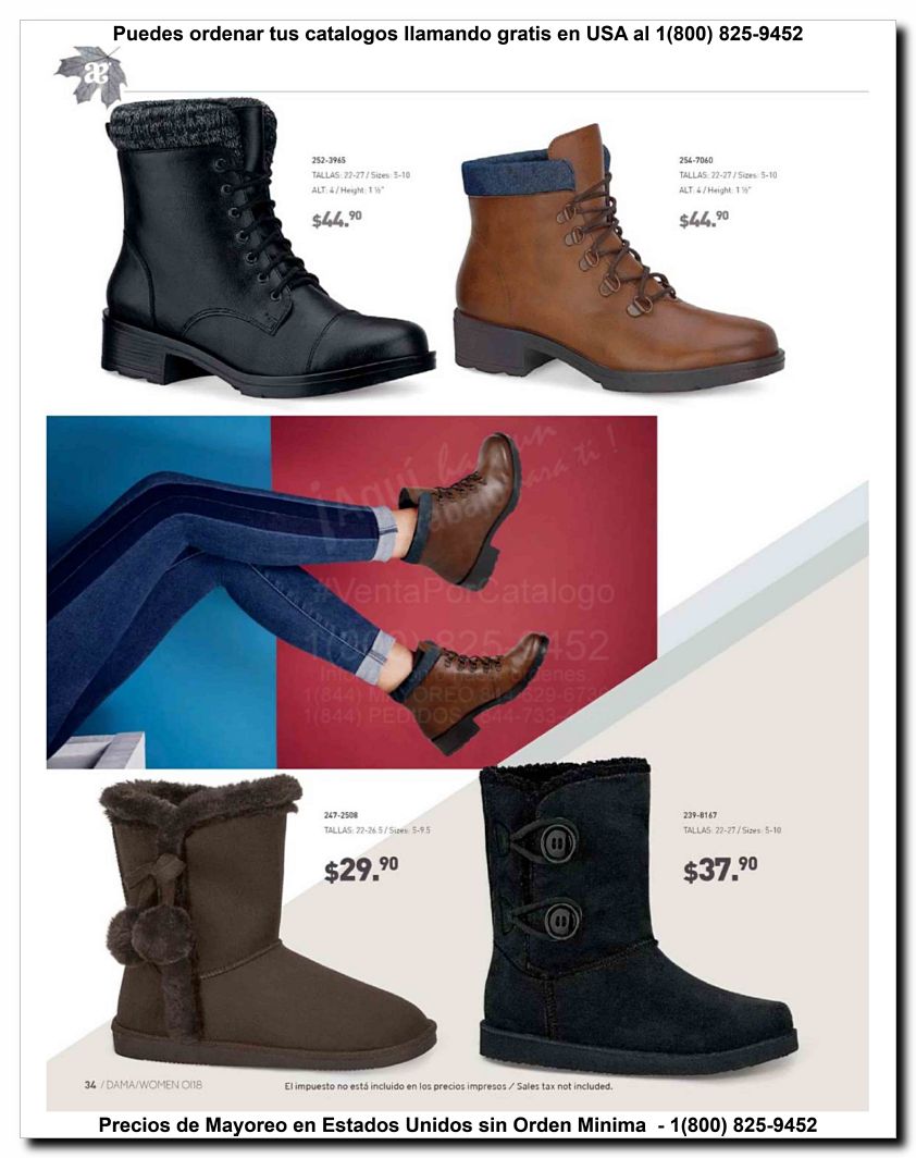 Llamanos al 1(800) 825-9452<br>Catalogos USA<br>(34 of 187)