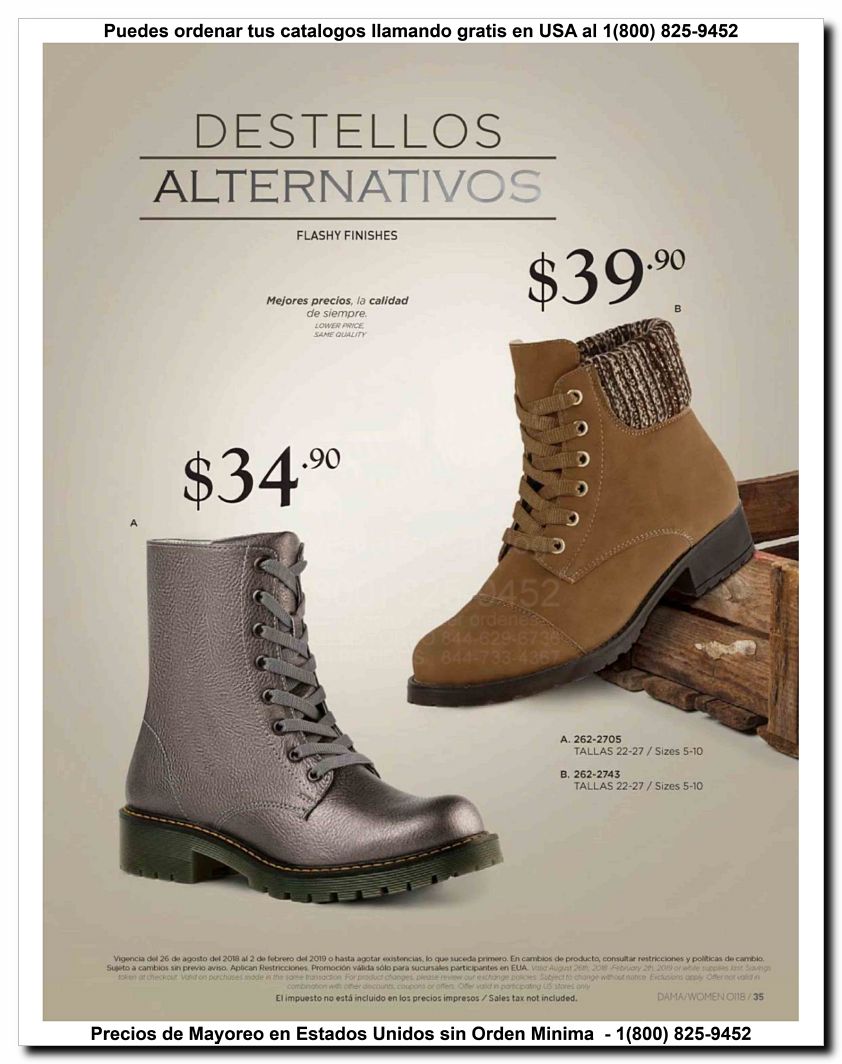 Llamanos al 1(800) 825-9452<br>Catalogos USA<br>(35 of 187)