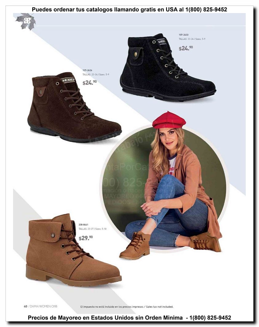Llamanos al 1(800) 825-9452<br>Catalogos USA<br>(40 of 187)