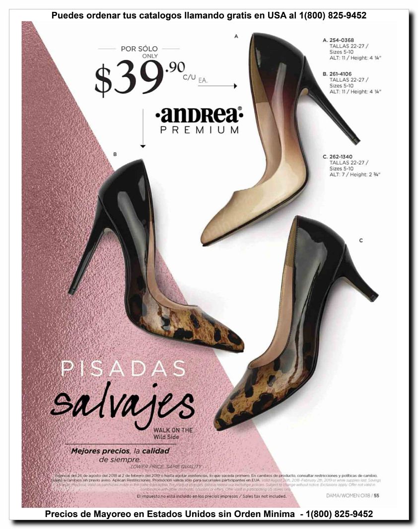 Llamanos al 1(800) 825-9452<br>Catalogos USA<br>(55 of 187)