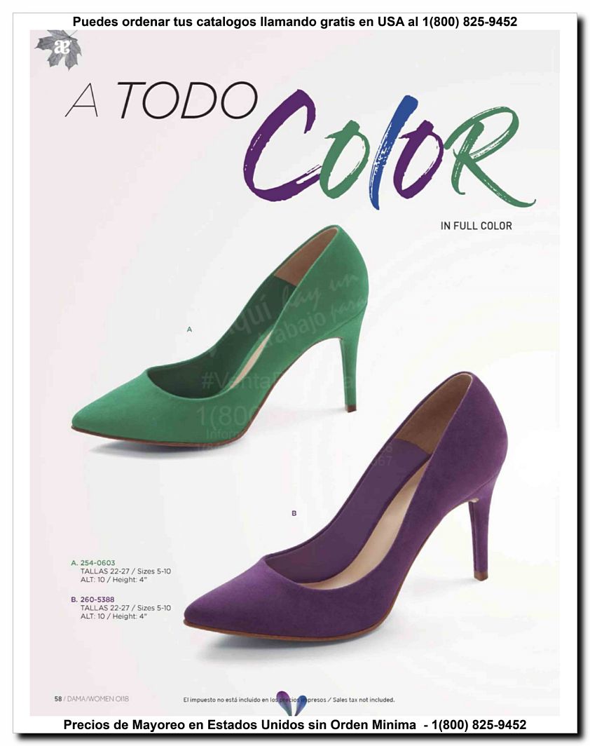 Llamanos al 1(800) 825-9452<br>Catalogos USA<br>(58 of 187)