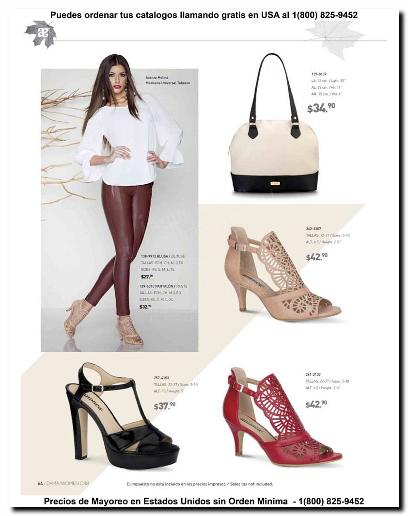 Llamanos al 1(800) 825-9452<br>Catalogos USA<br>(64 of 187)