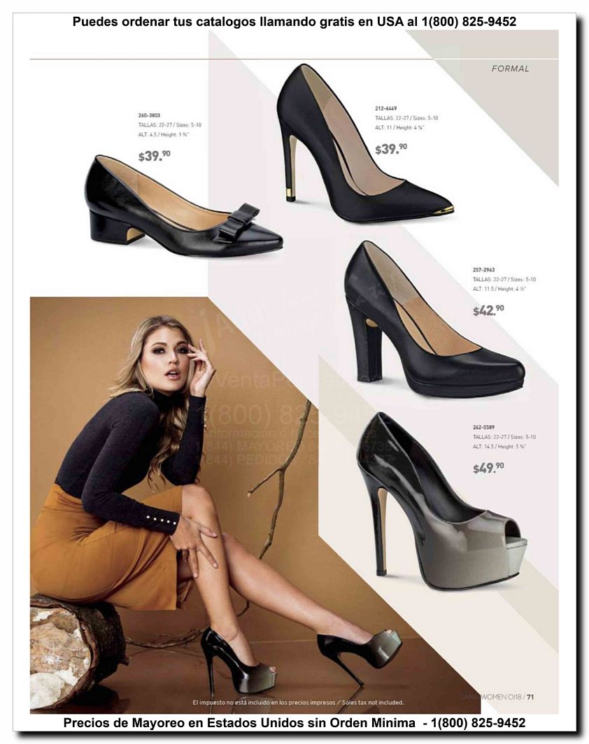 Llamanos al 1(800) 825-9452<br>Catalogos USA<br>(71 of 187)
