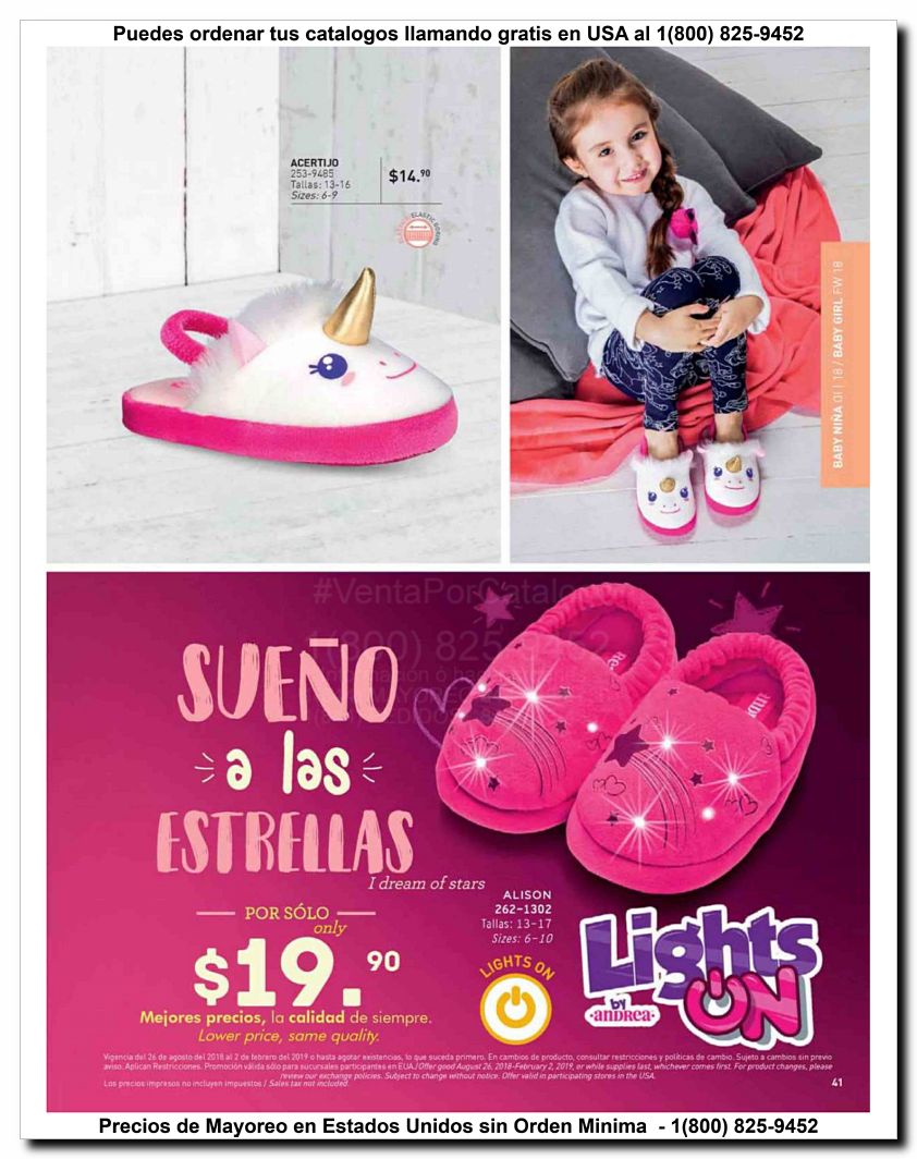 Llamanos al 1(800) 825-9452<br>Catalogos USA<br>(41 of 52)