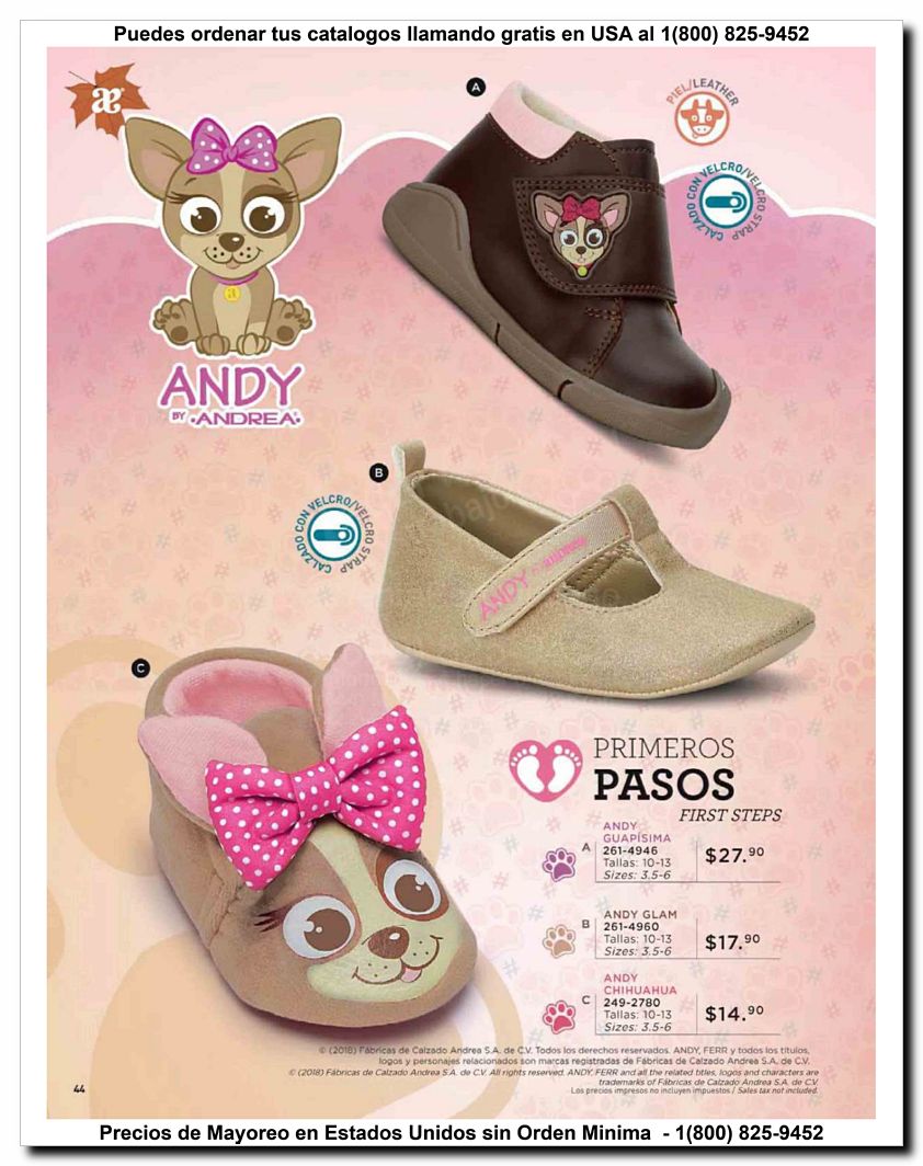 Llamanos al 1(800) 825-9452<br>Catalogos USA<br>(44 of 52)