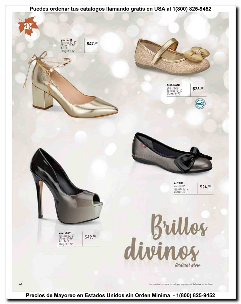 Llamanos al 1(800) 825-9452<br>Catalogos USA<br>(46 of 52)