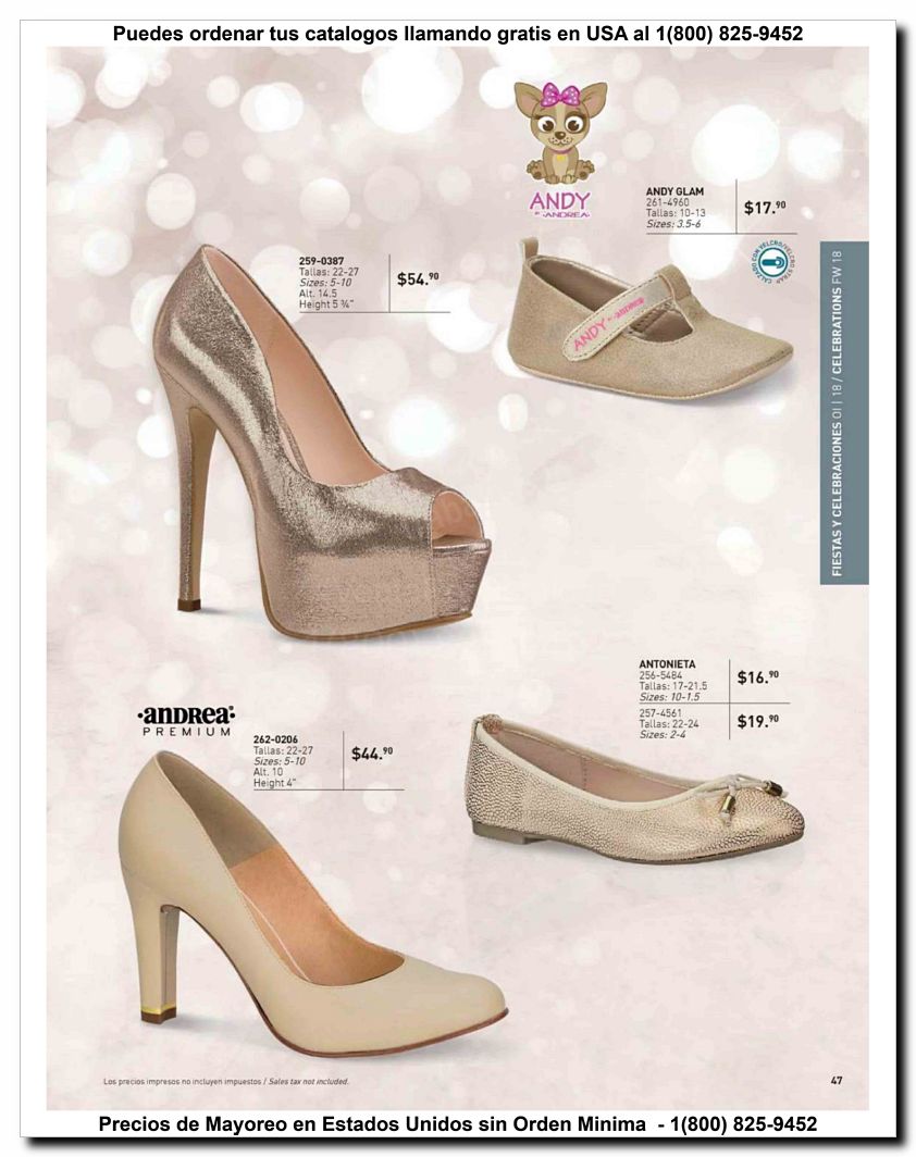 Llamanos al 1(800) 825-9452<br>Catalogos USA<br>(47 of 52)