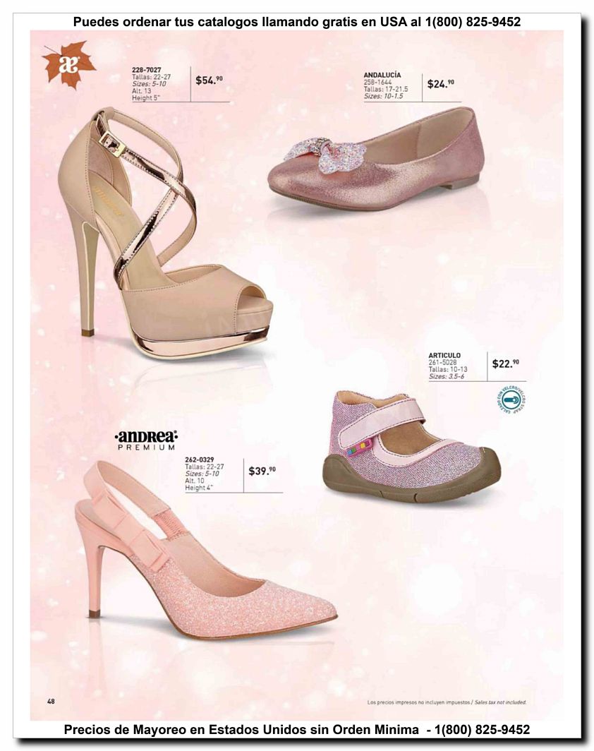 Llamanos al 1(800) 825-9452<br>Catalogos USA<br>(48 of 52)