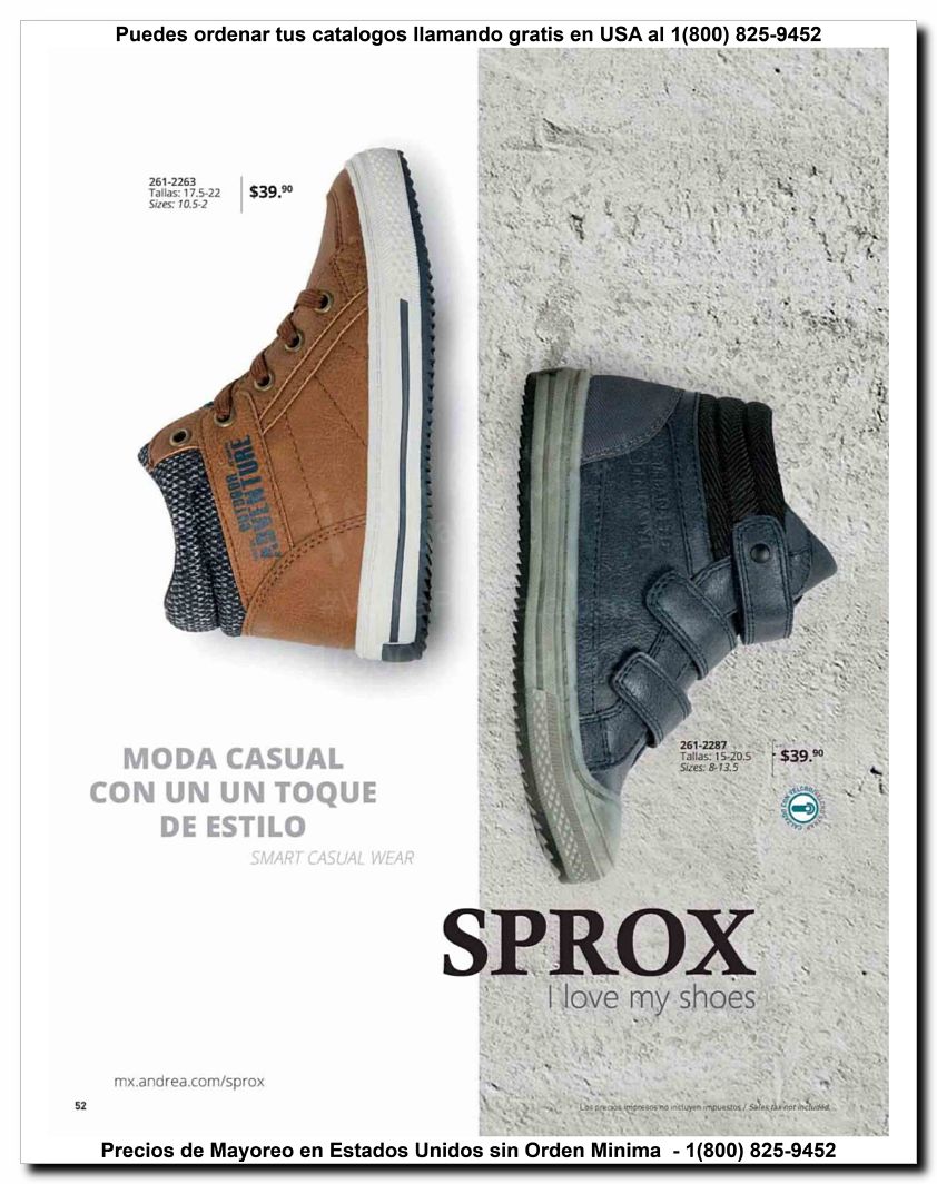 Llamanos al 1(800) 825-9452<br>Catalogos USA<br>(52 of 52)