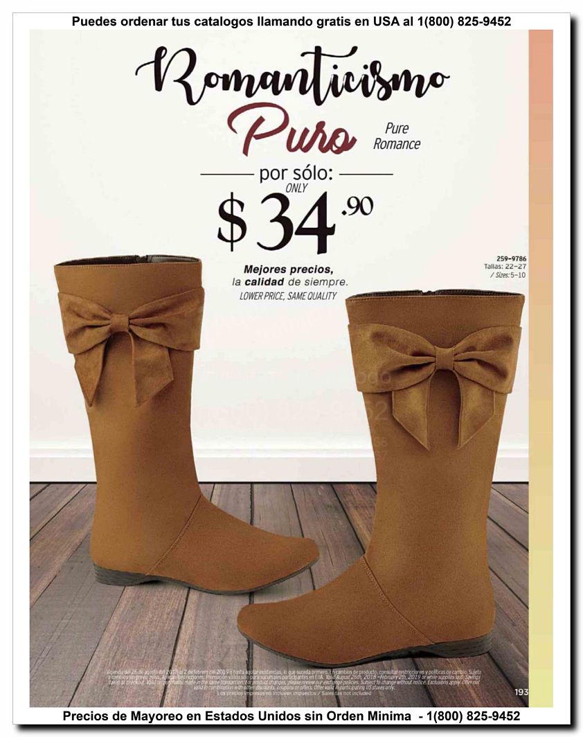 Llamanos al 1(800) 825-9452<br>Catalogos USA<br>(6 of 30)