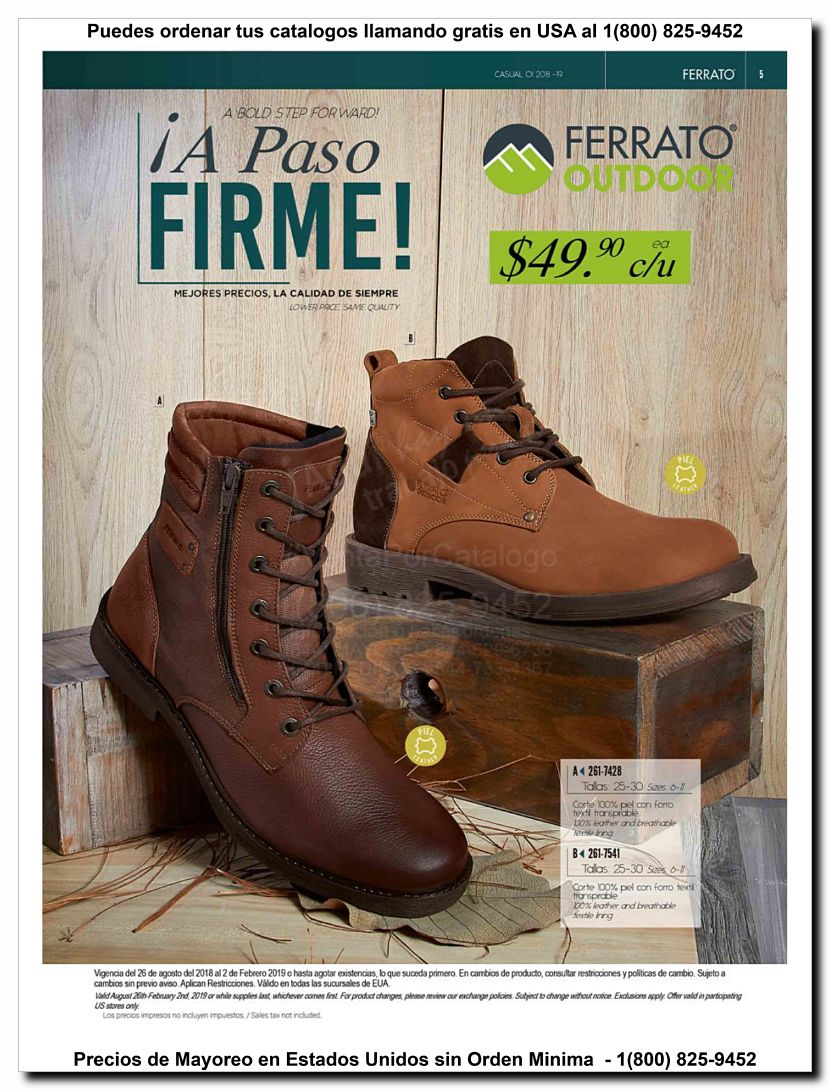 Llamanos al 1(800) 825-9452<br>Catalogos USA<br>(5 of 97)