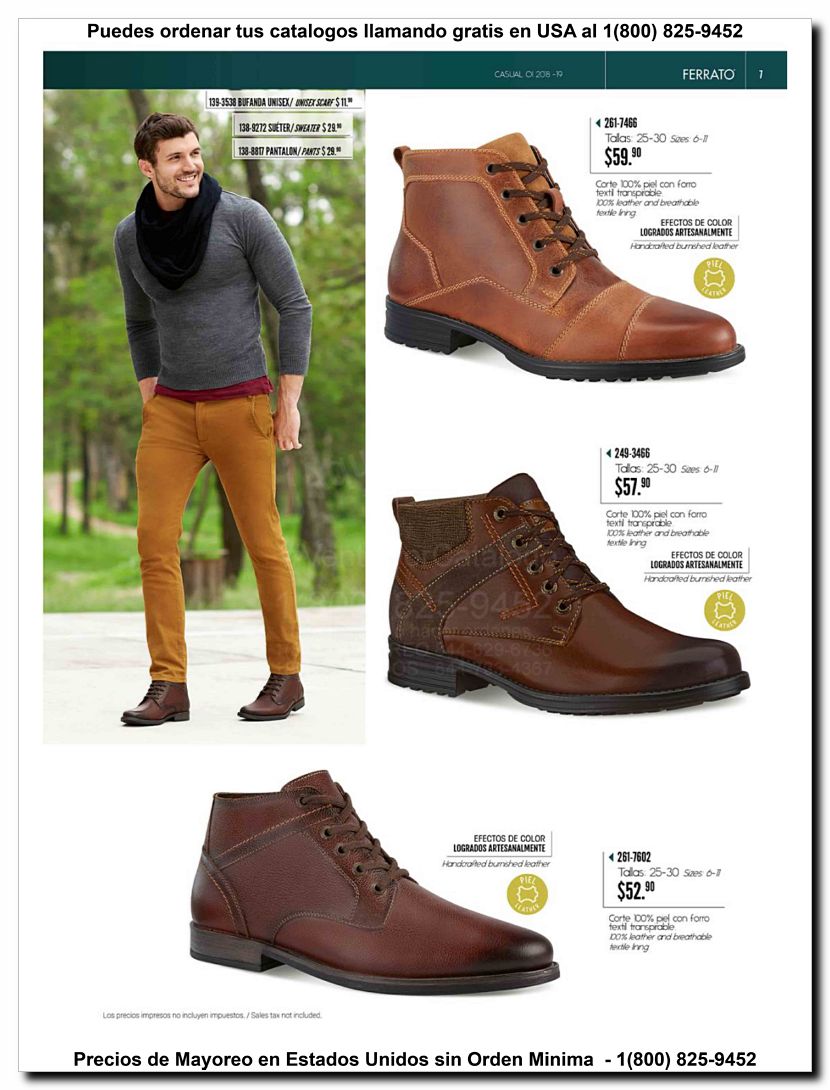 Llamanos al 1(800) 825-9452<br>Catalogos USA<br>(7 of 97)