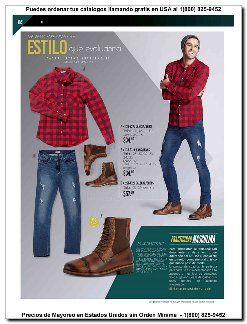 Llamanos al 1(800) 825-9452<br>Catalogos USA<br>(16 of 97)