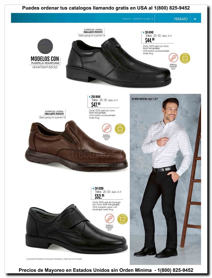 Llamanos al 1(800) 825-9452<br>Catalogos USA<br>(43 of 97)