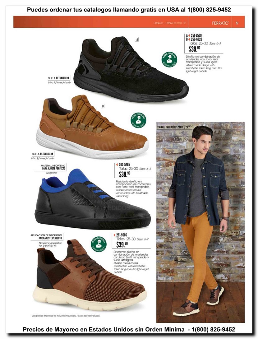 Llamanos al 1(800) 825-9452<br>Catalogos USA<br>(57 of 97)