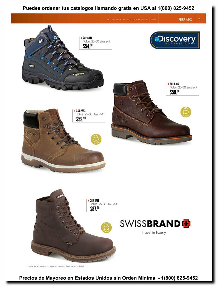 Llamanos al 1(800) 825-9452<br>Catalogos USA<br>(73 of 97)