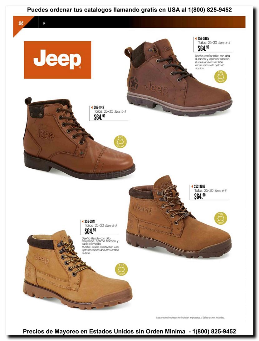 Llamanos al 1(800) 825-9452<br>Catalogos USA<br>(74 of 97)