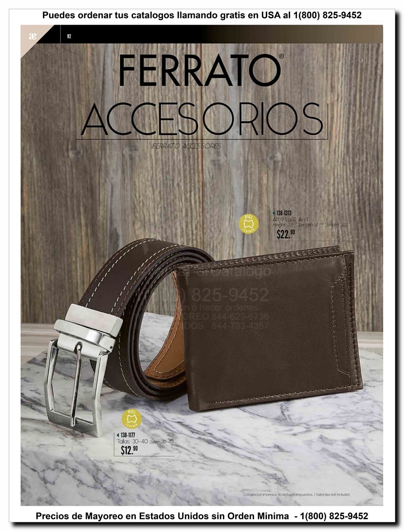 Llamanos al 1(800) 825-9452<br>Catalogos USA<br>(92 of 97)