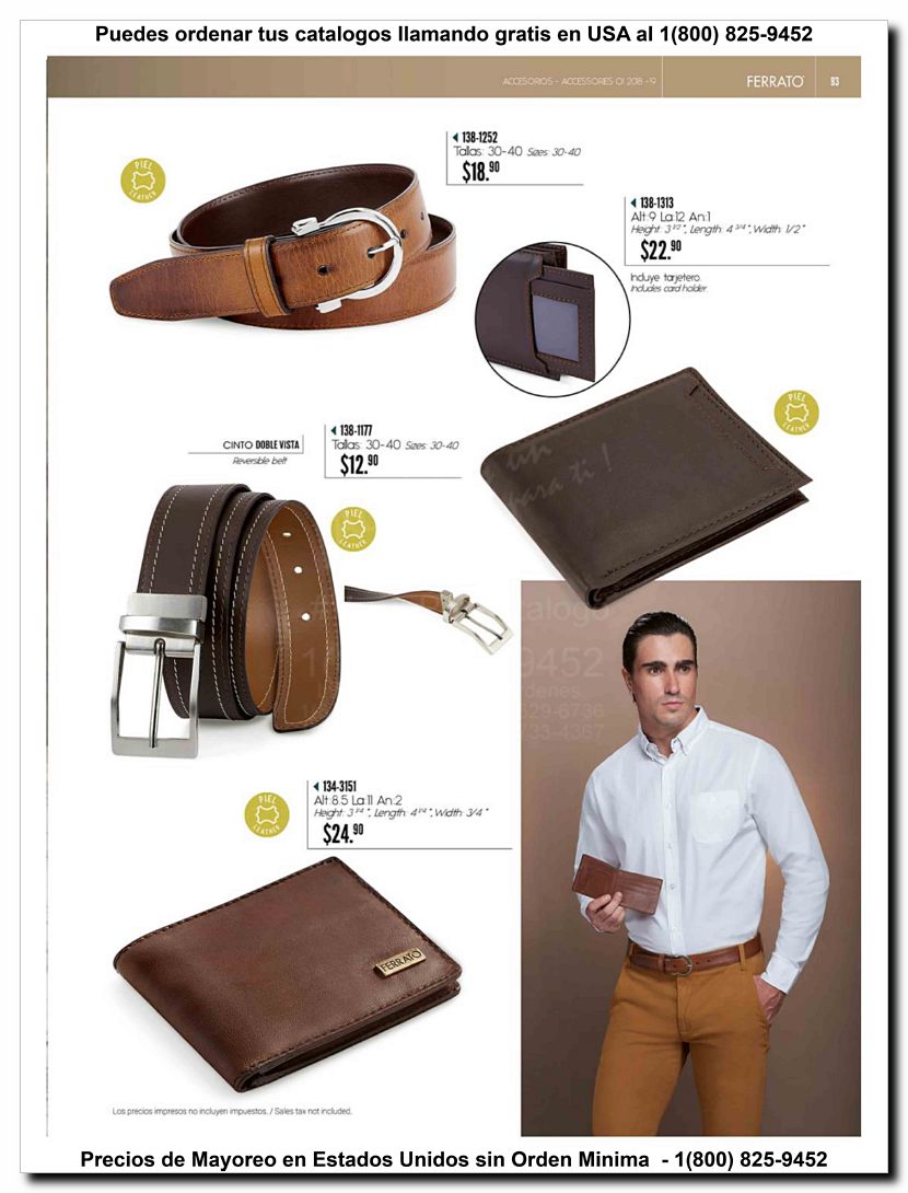 Llamanos al 1(800) 825-9452<br>Catalogos USA<br>(93 of 97)