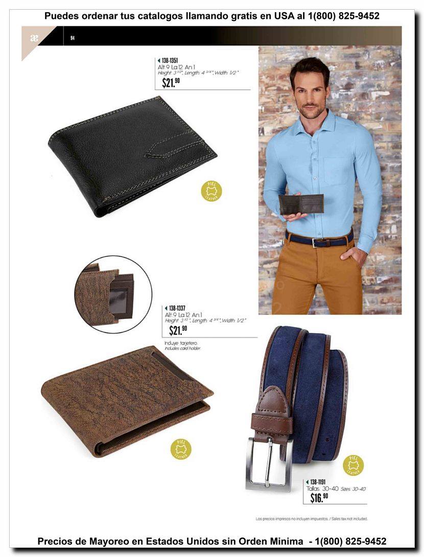 Llamanos al 1(800) 825-9452<br>Catalogos USA<br>(94 of 97)