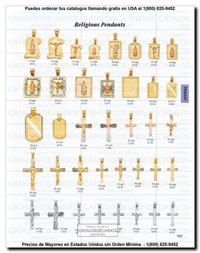 Llamanos al 1(800) 825-9452<br>Catalogos USA<br>(122 of 294)