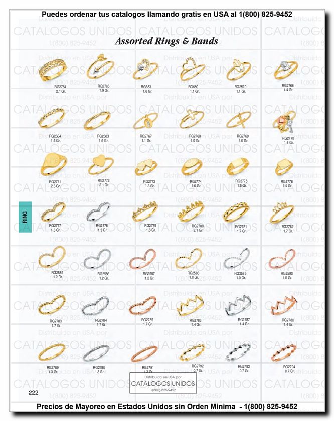Llamanos al 1(800) 825-9452<br>Catalogos USA<br>(223 of 294)