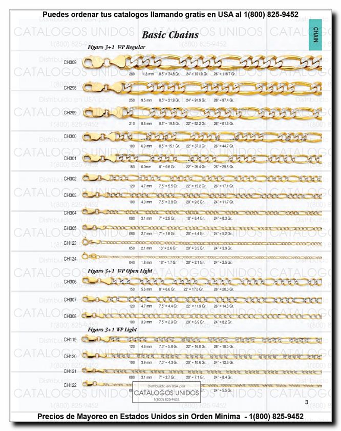 Llamanos al 1(800) 825-9452<br>Catalogos USA<br>(4 of 294)