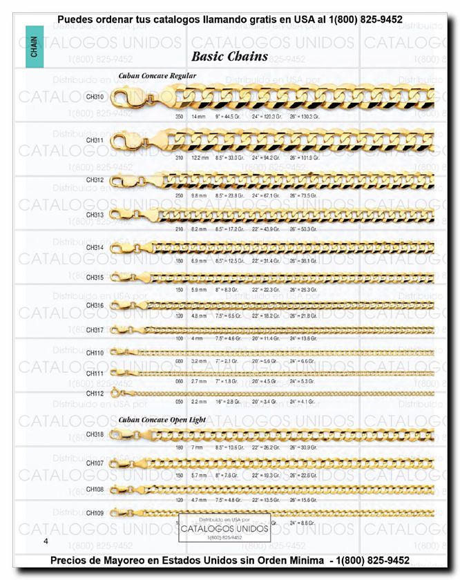 Llamanos al 1(800) 825-9452<br>Catalogos USA<br>(5 of 294)