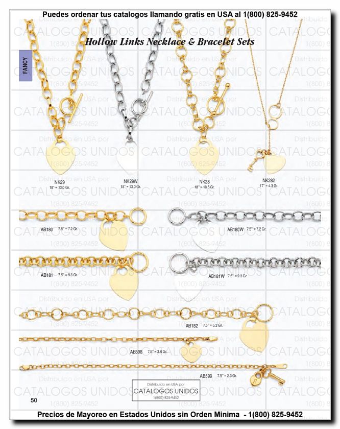 Llamanos al 1(800) 825-9452<br>Catalogos USA<br>(51 of 294)