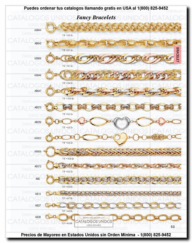 Llamanos al 1(800) 825-9452<br>Catalogos USA<br>(54 of 294)