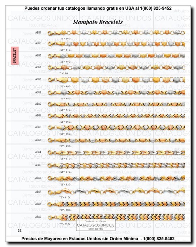 Llamanos al 1(800) 825-9452<br>Catalogos USA<br>(63 of 294)