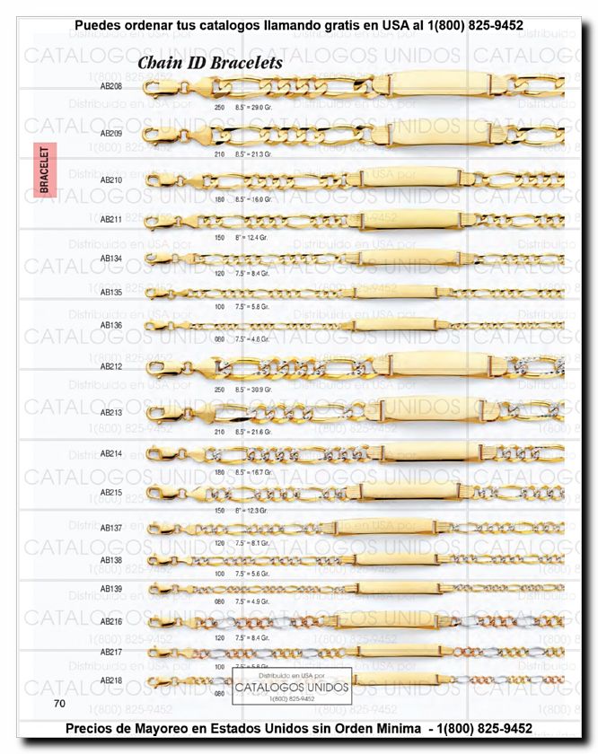 Llamanos al 1(800) 825-9452<br>Catalogos USA<br>(71 of 294)