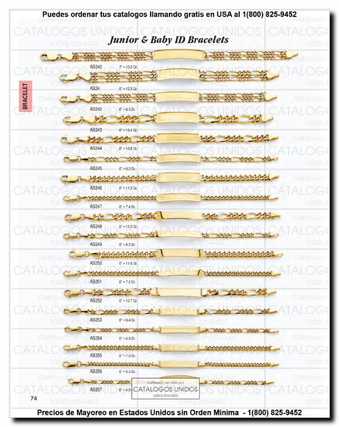 Llamanos al 1(800) 825-9452<br>Catalogos USA<br>(75 of 294)
