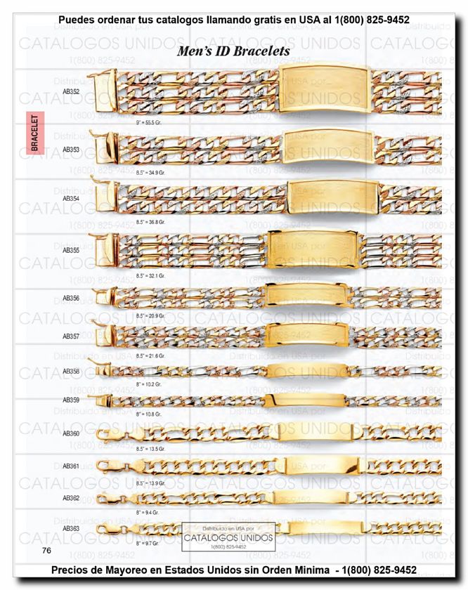 Llamanos al 1(800) 825-9452<br>Catalogos USA<br>(77 of 294)