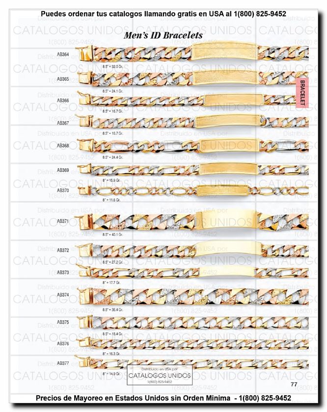 Llamanos al 1(800) 825-9452<br>Catalogos USA<br>(78 of 294)