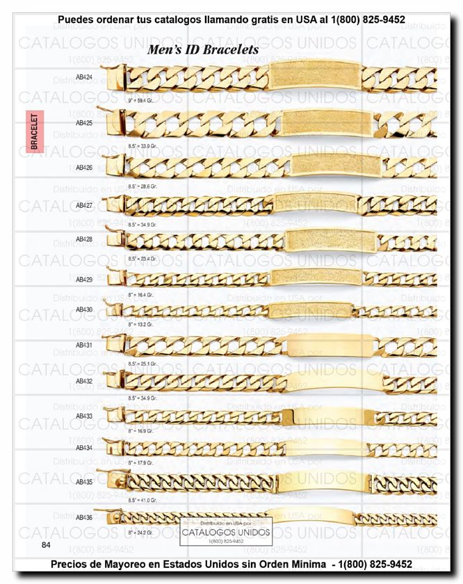 Llamanos al 1(800) 825-9452<br>Catalogos USA<br>(85 of 294)