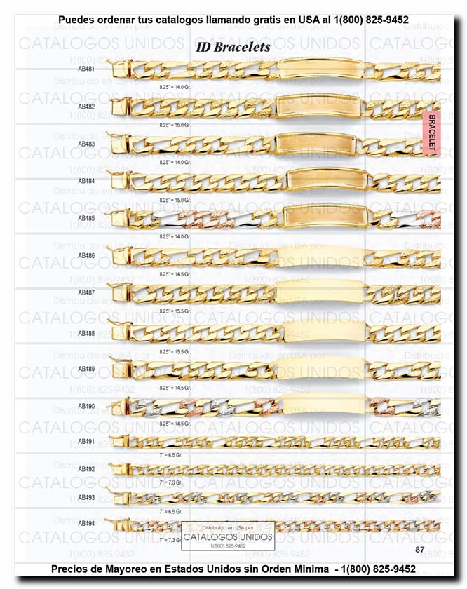 Llamanos al 1(800) 825-9452<br>Catalogos USA<br>(88 of 294)