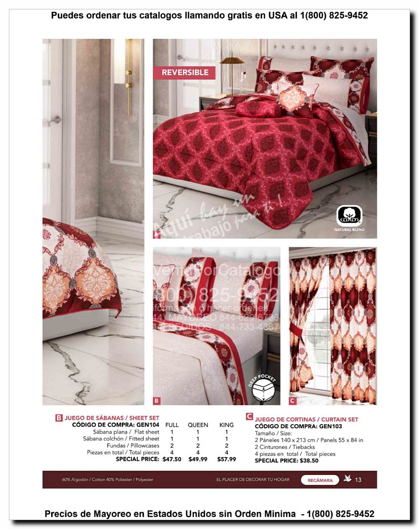 Llamanos al 1(800) 825-9452<br>Catalogos USA<br>(13 of 129)
